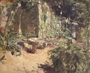 Max Slevogt Sunny Garden Corner in Neukastel (nn02) oil painting on canvas